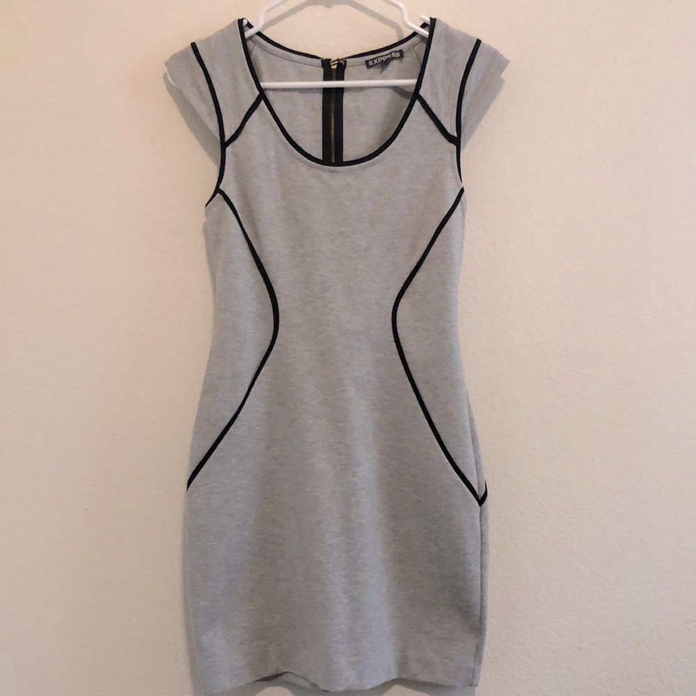 Black/Gray EXPRESS dress